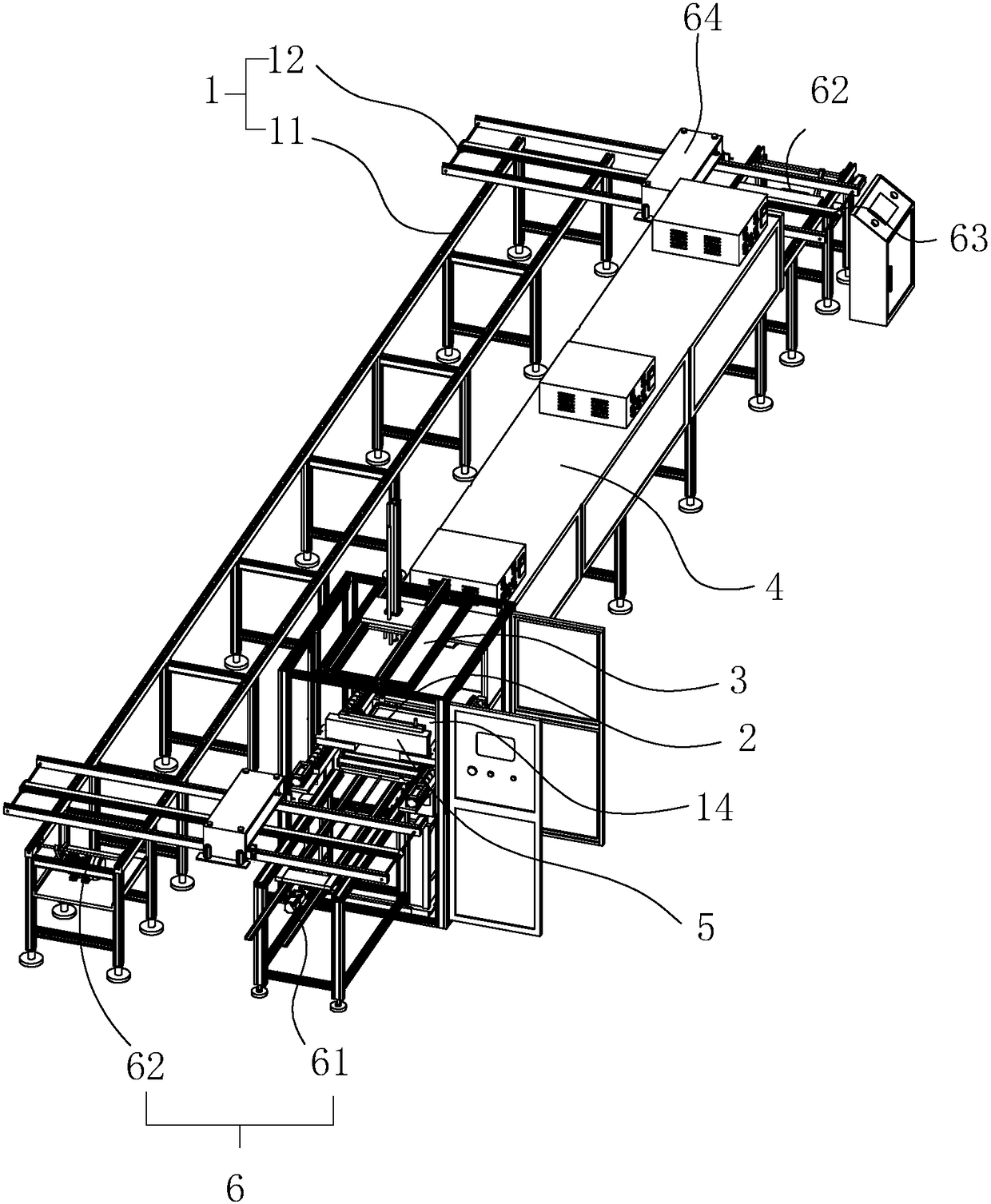 Tape casting membrane preparation production line