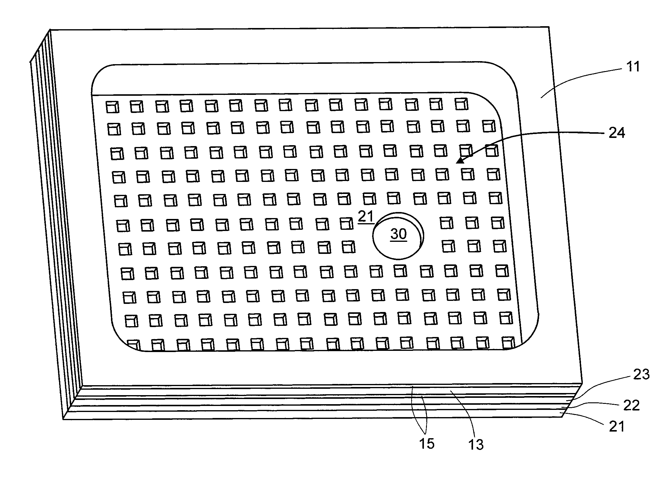 Encapsulated micro-electro-mechanical device, in particular a MEMS acoustic transducer