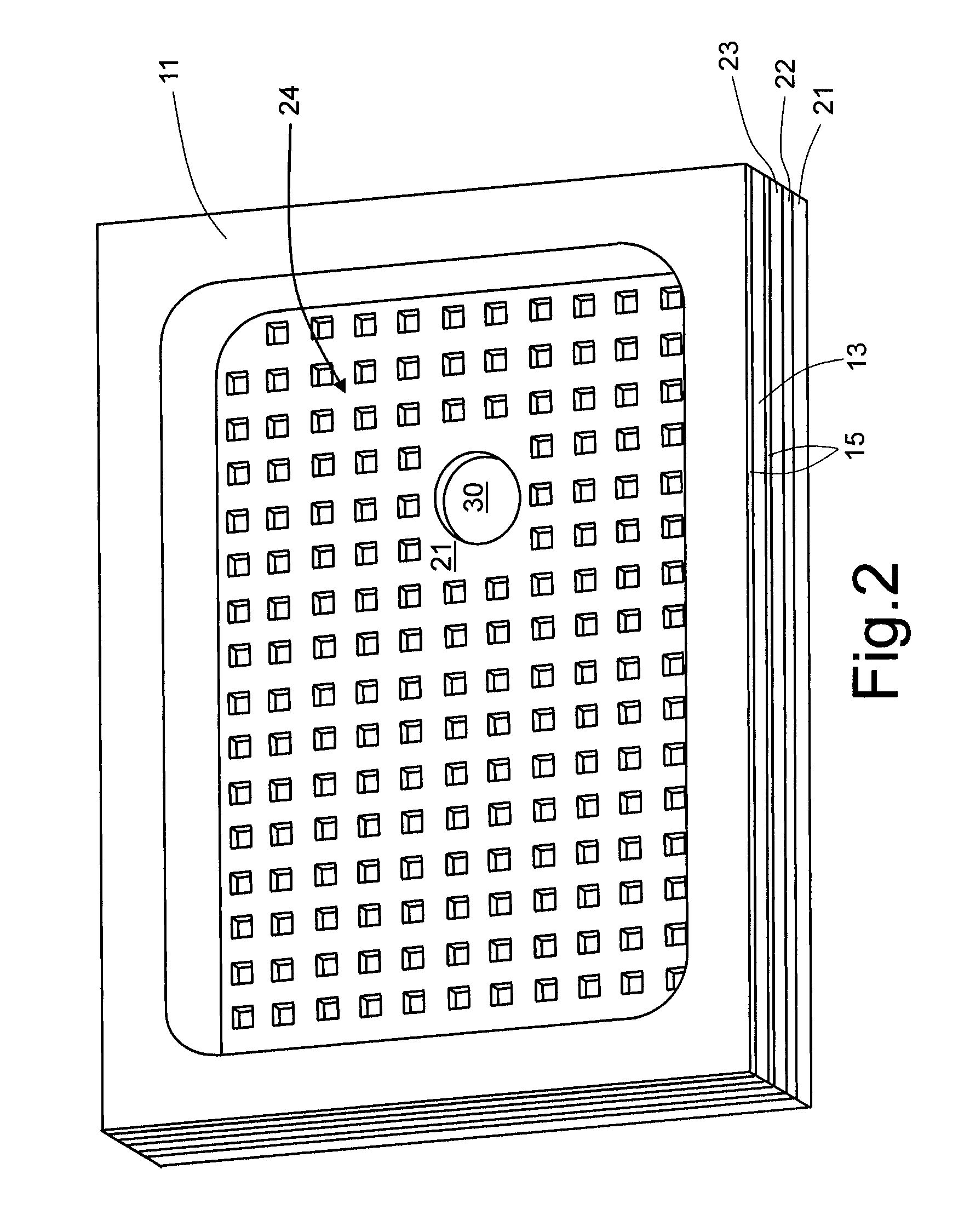 Encapsulated micro-electro-mechanical device, in particular a MEMS acoustic transducer