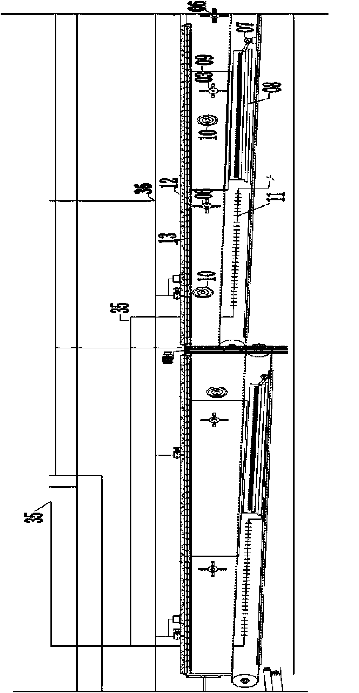 Complete decomposition processing process for urban domestic garbage substance