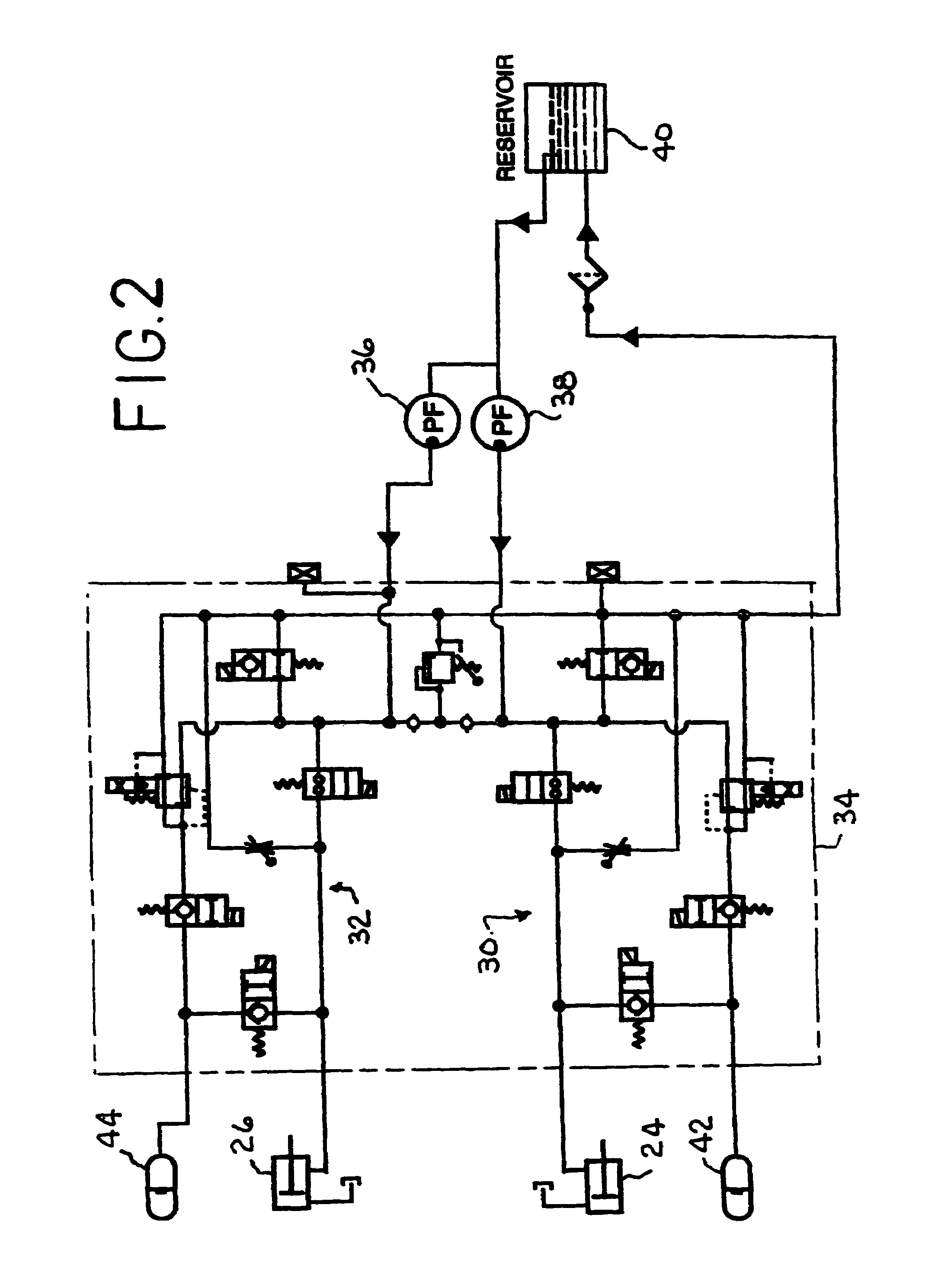 Independent hydraulic header lift and flotation system