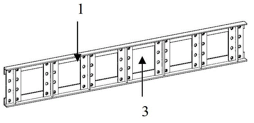 Multi-story high-rise assembled steel structure frame - eccentrically-braced system