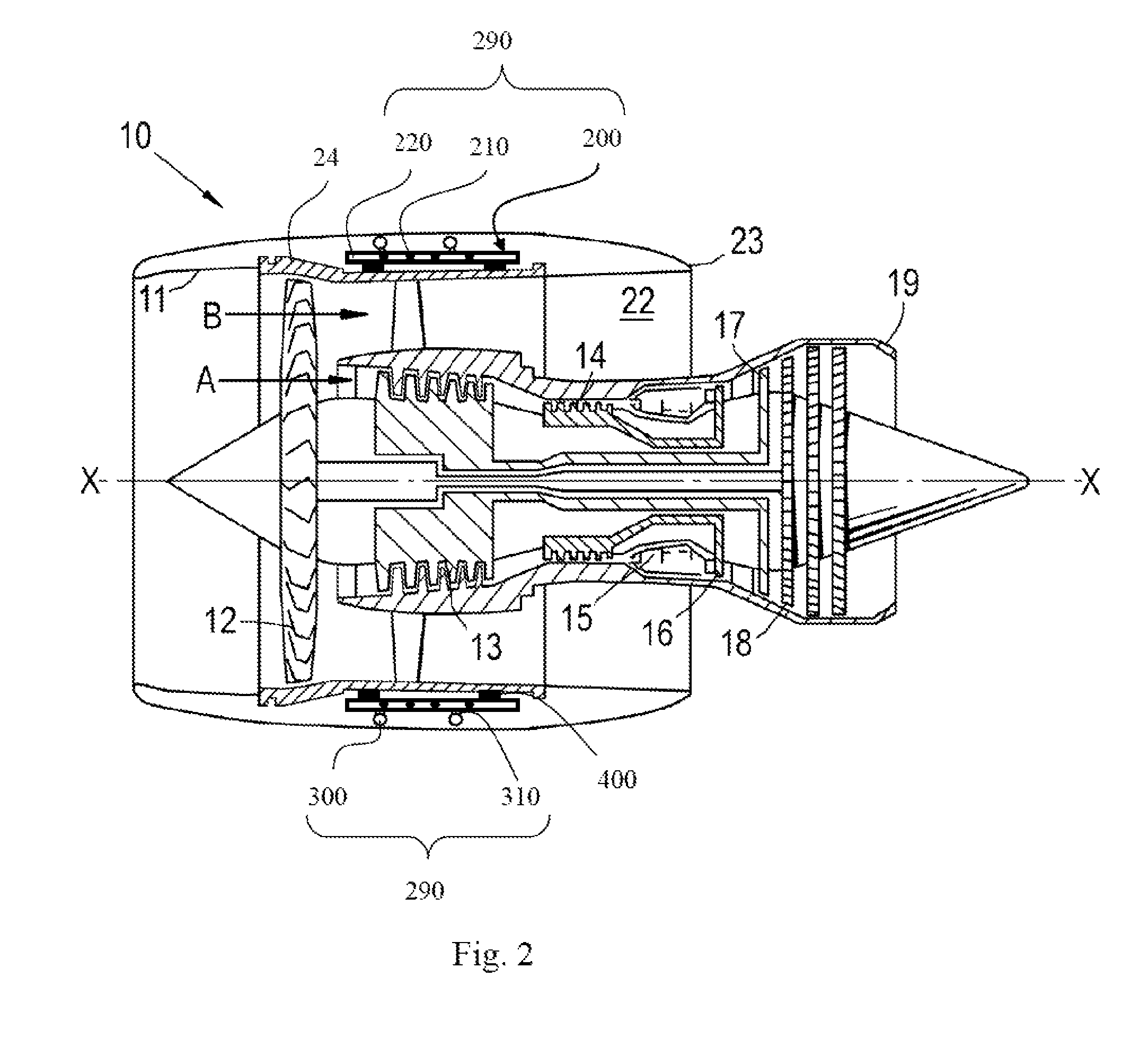 Method of servicing a gas turbine engine