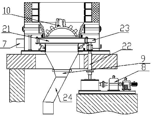 Novel high-efficiency vaporizing combustion compound furnace grate device with slag disintegrating function