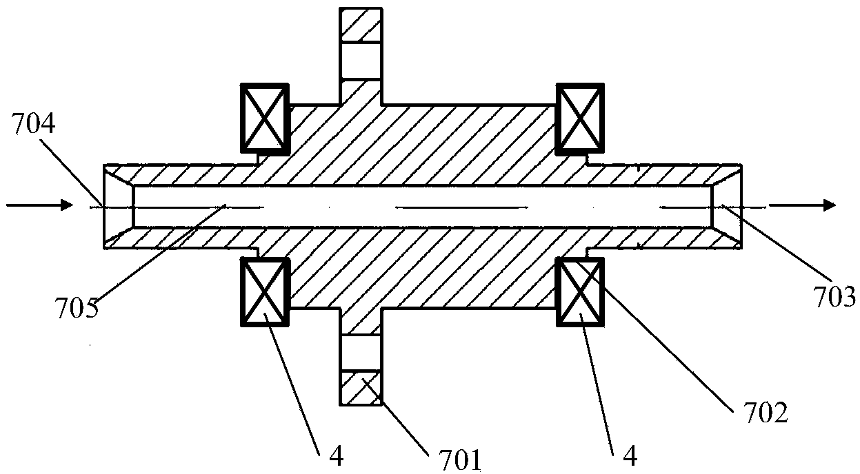 Range-adjustable device for measuring small pushing force of engine