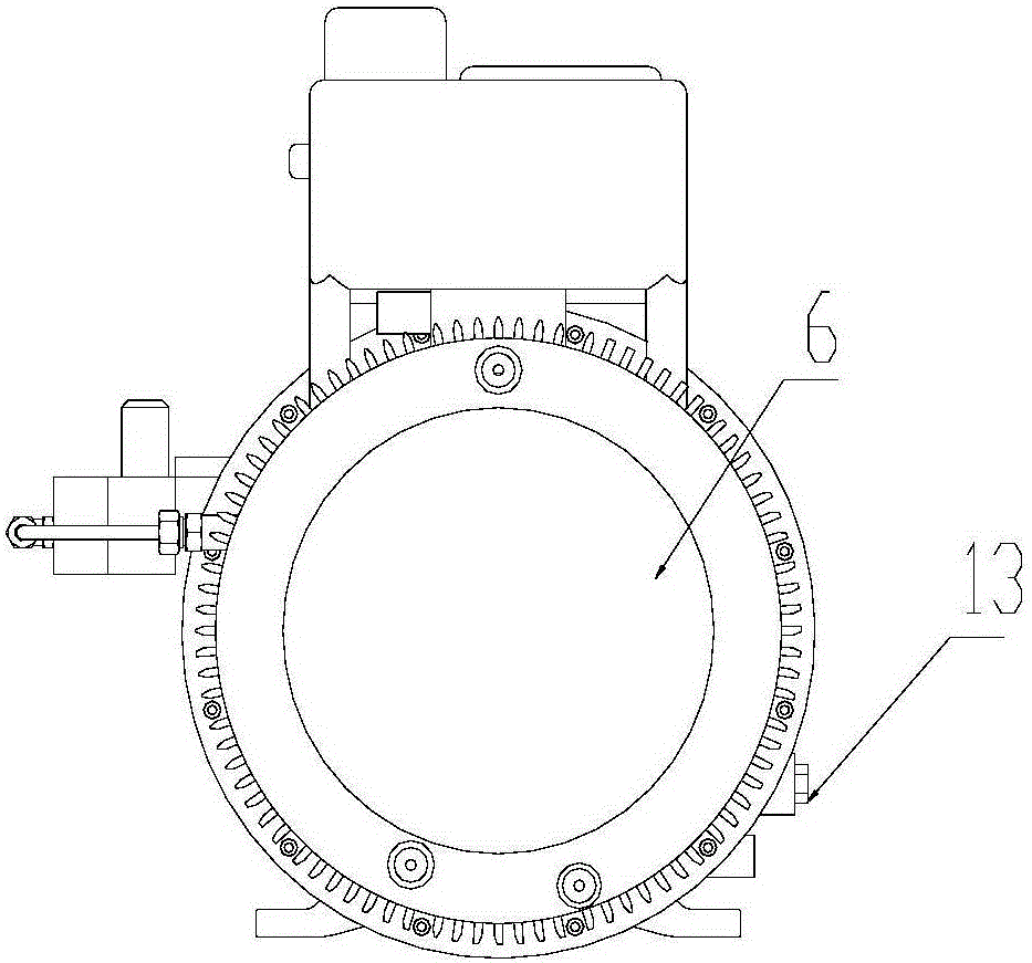 Screw permanent-magnet frequency-conversion wind source device special for new-energy electric vehicle