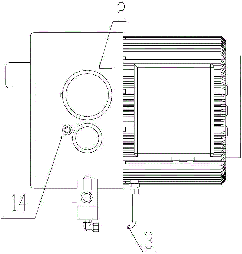 Screw permanent-magnet frequency-conversion wind source device special for new-energy electric vehicle