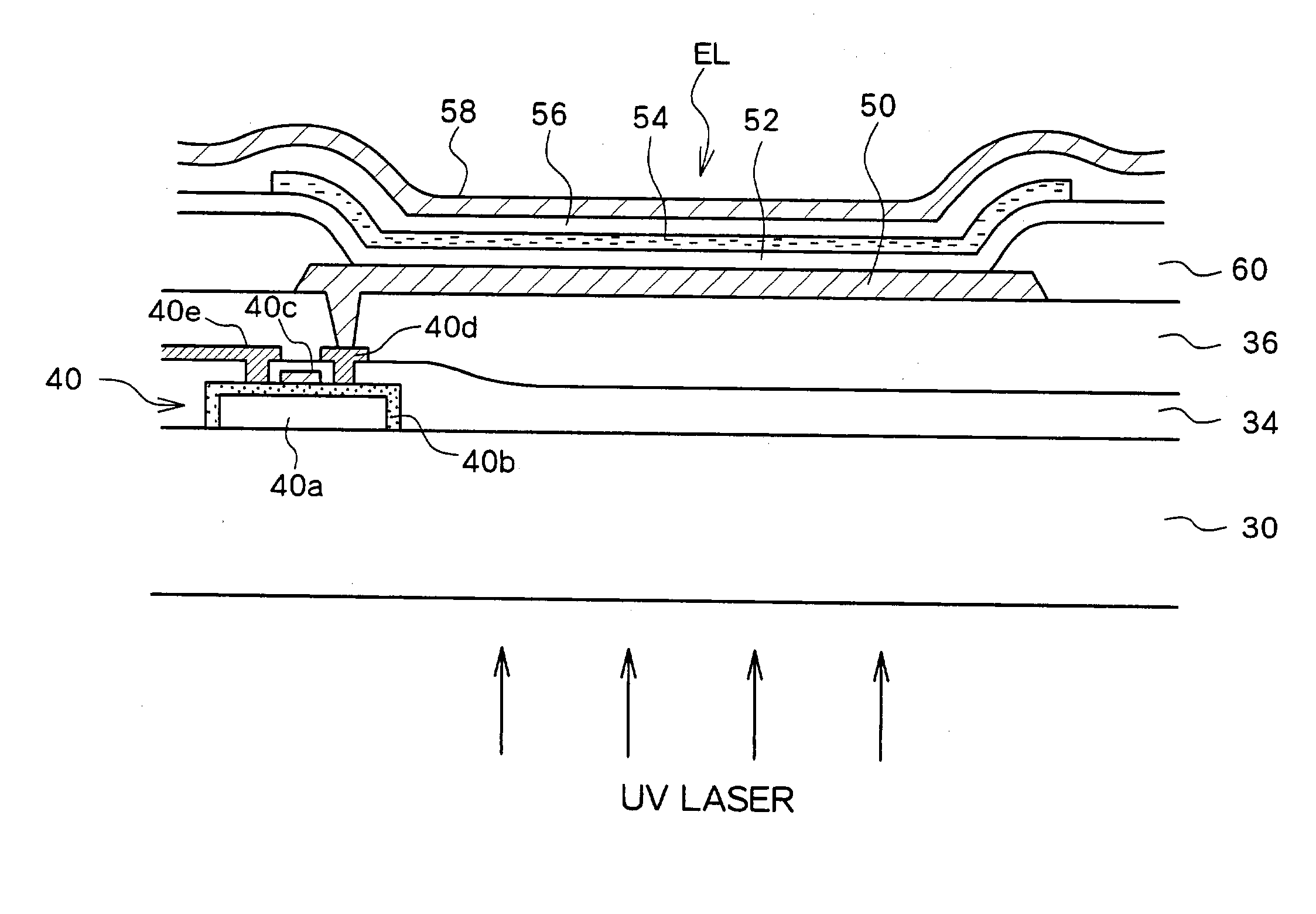 Light attenuation in defective pixel in organic EL panel