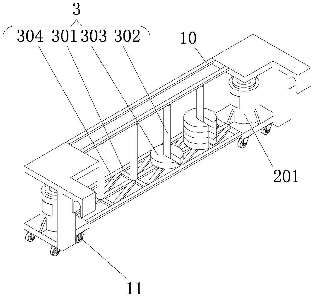 Movable road and bridge construction safety protection device