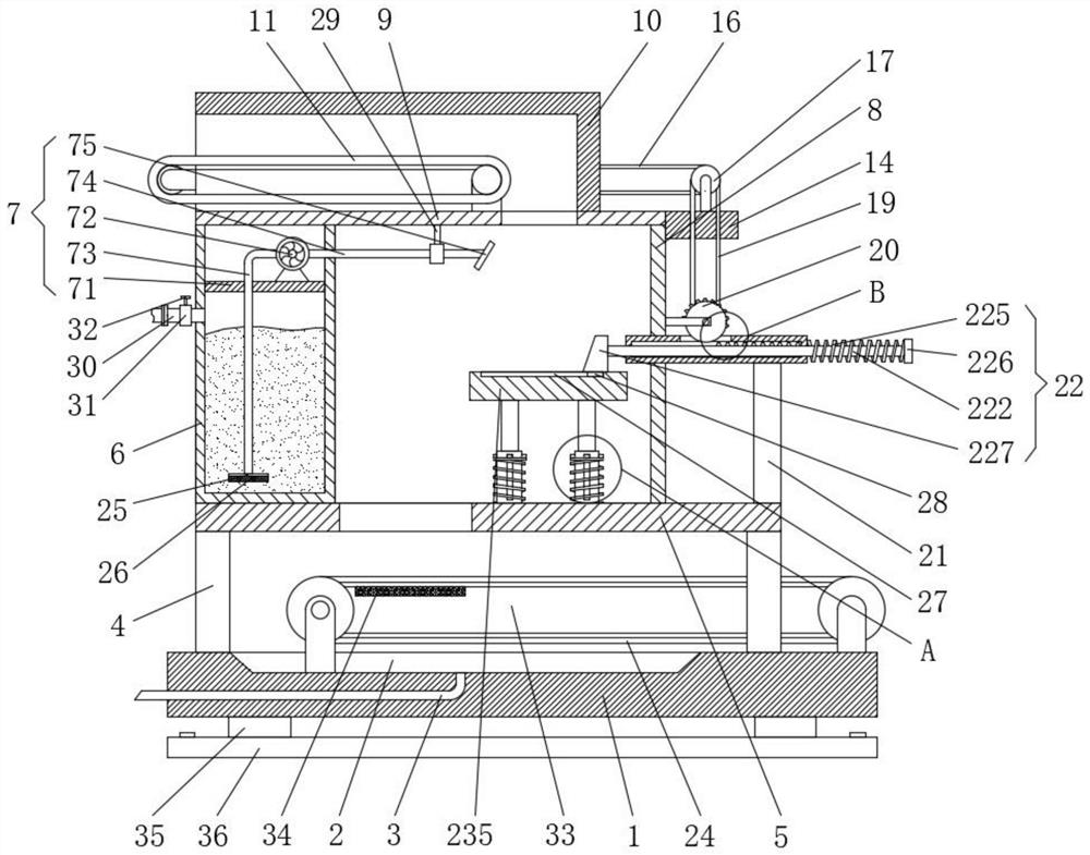 A brick material conveying device for the production of environmentally friendly bricks