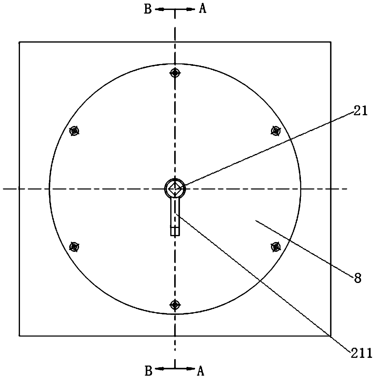 Rocker clamping type protective bearing device