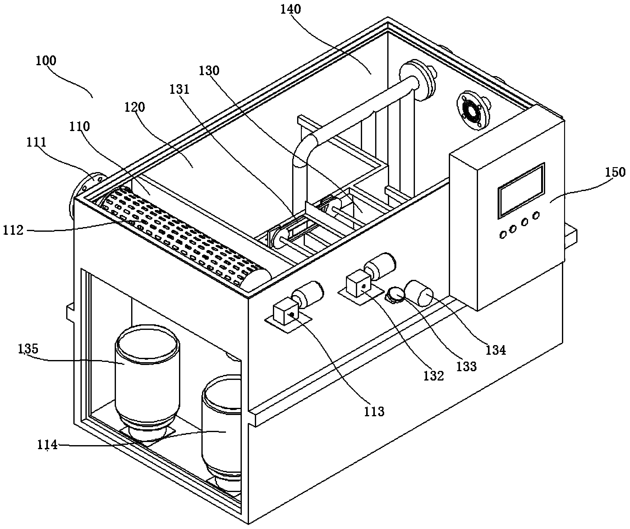 Oil-water separation device