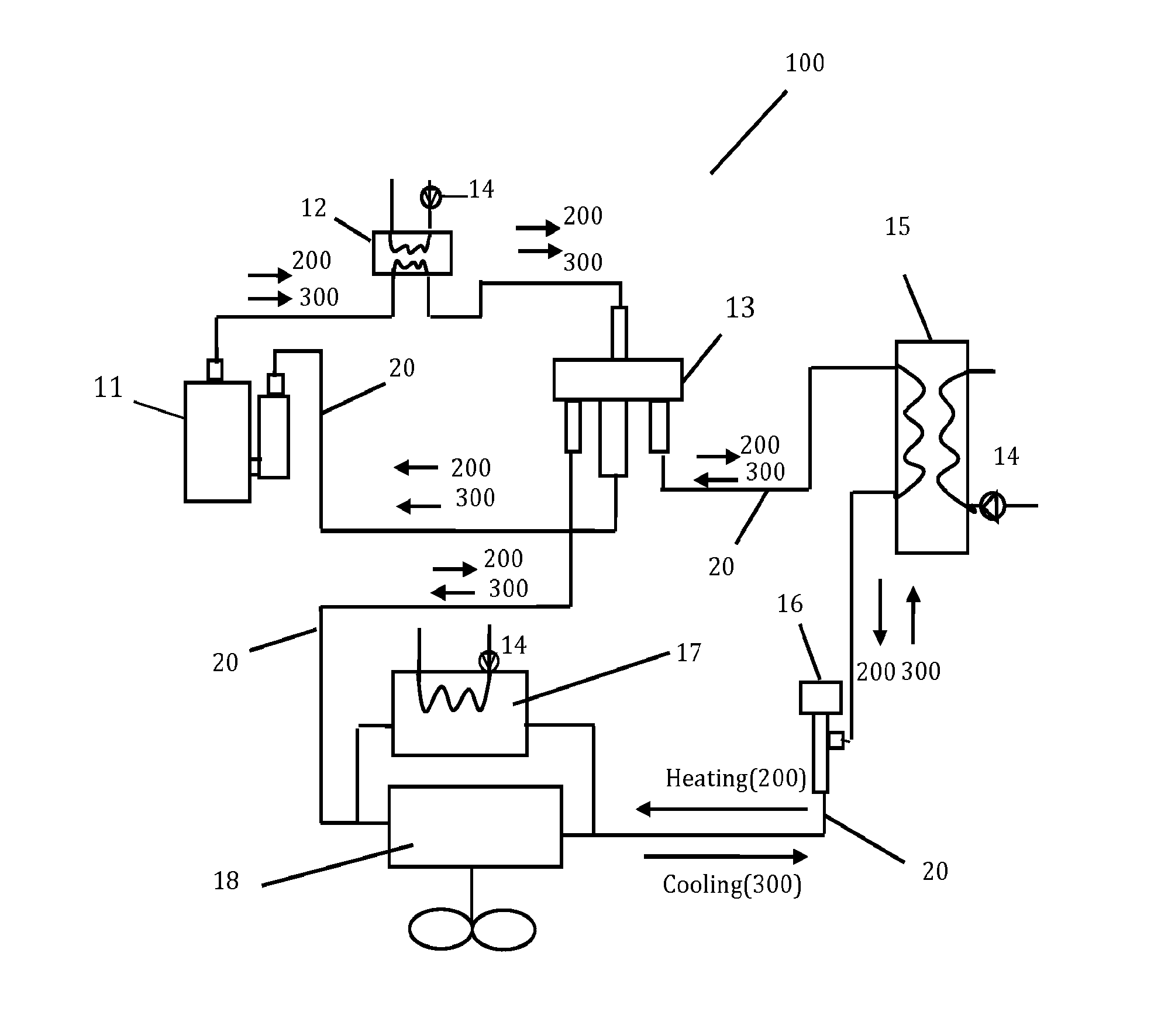 Solar heating and central air conditioning with heat recovery system