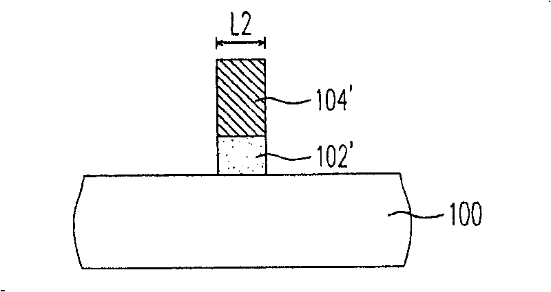 Method for reducing feature size and semi-conductor etching method