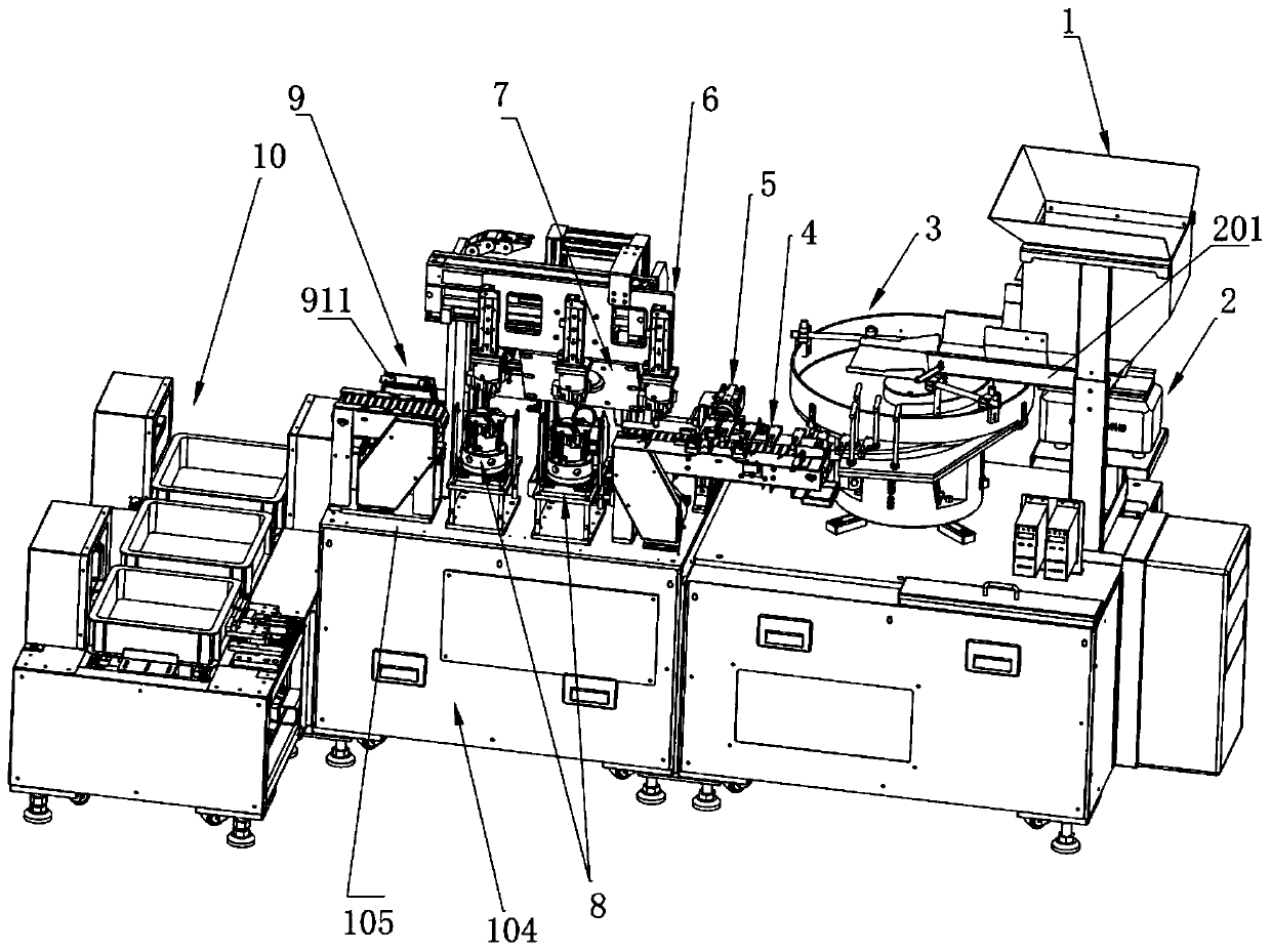 Full-automatic laser marking device for engine cylinder ring