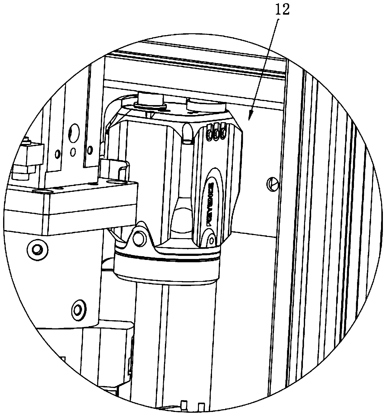 Full-automatic laser marking device for engine cylinder ring