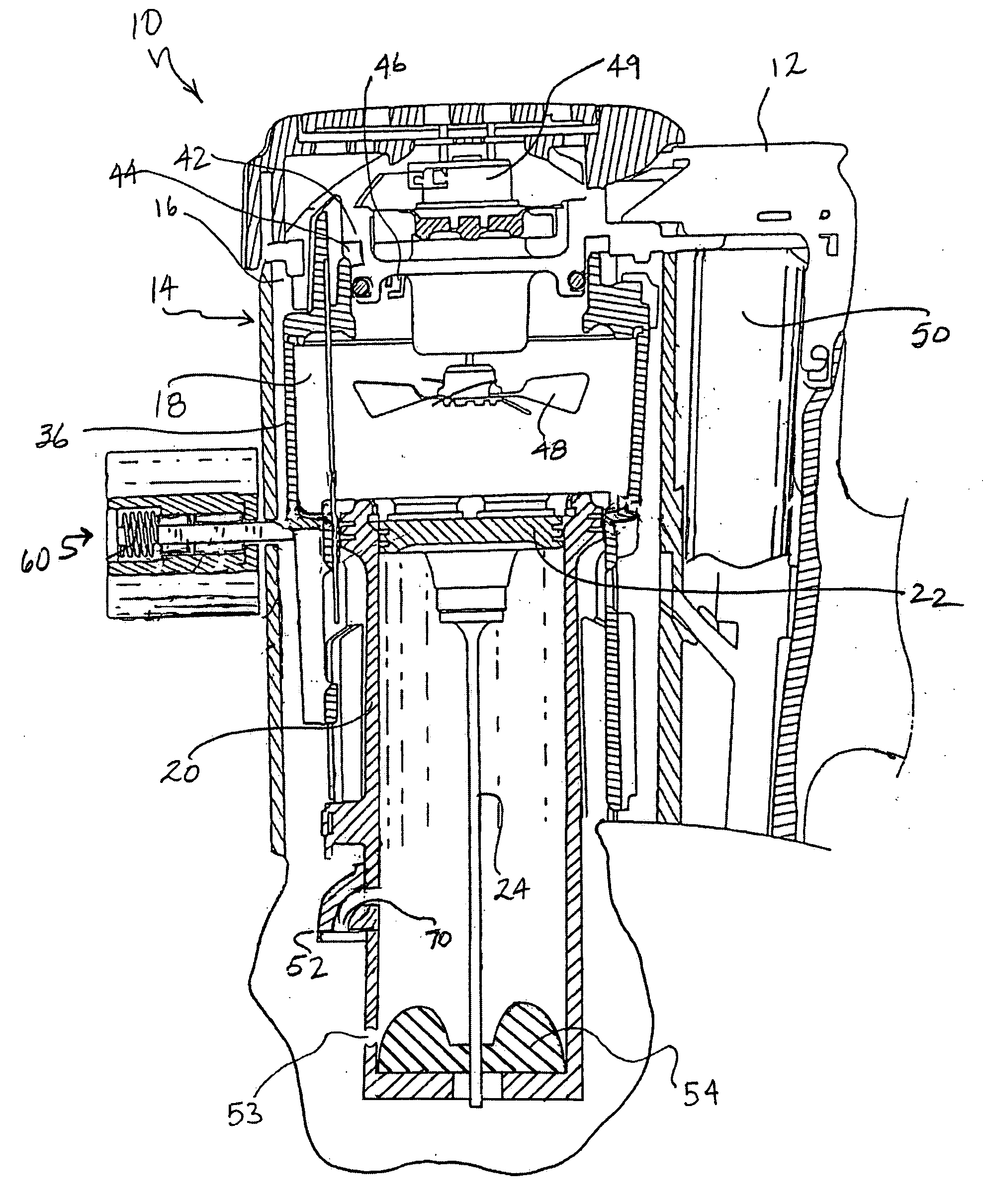 Exhaust system for combustion-powered fastener-driving tool