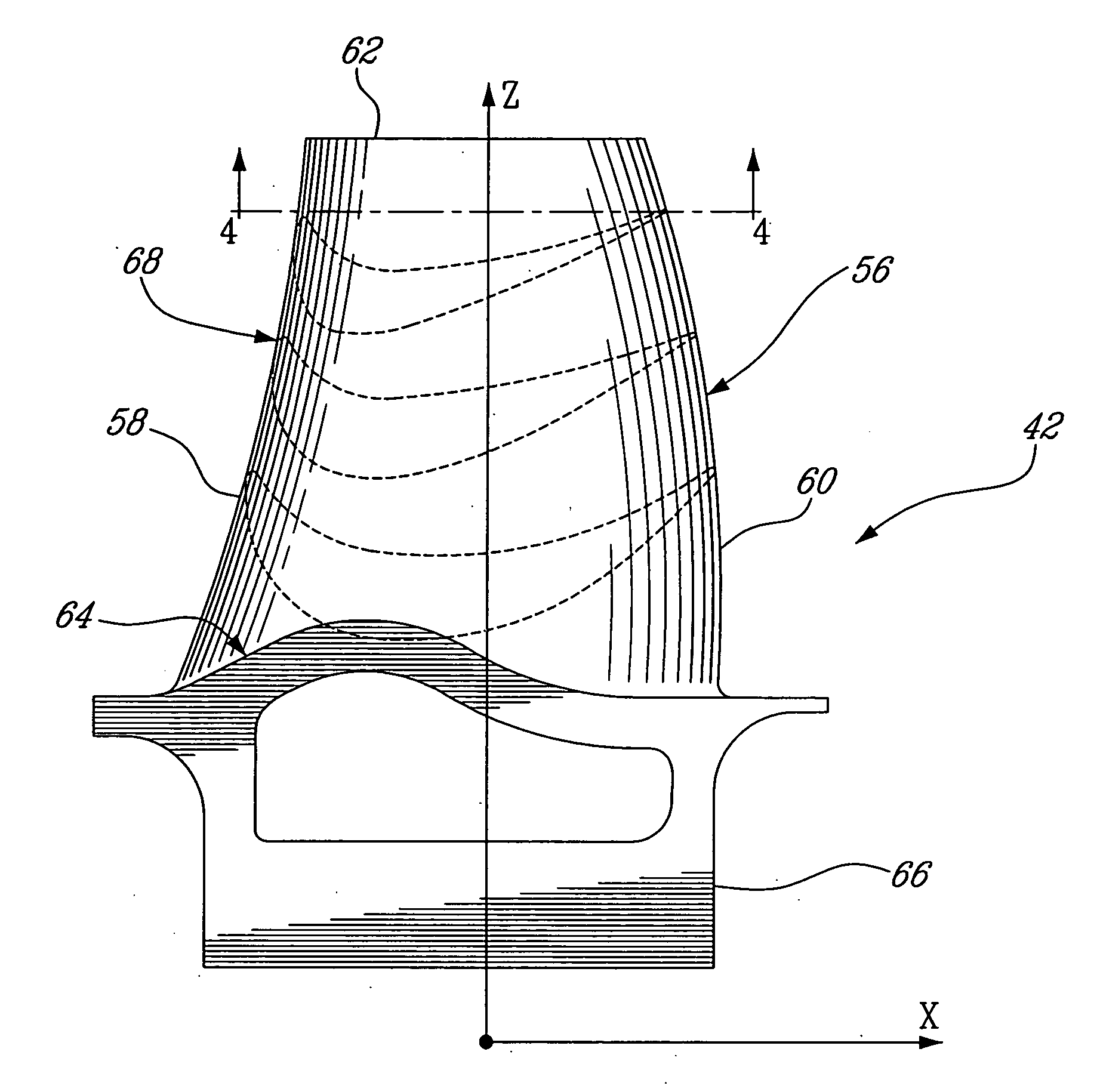 LP turbine vane airfoil profile