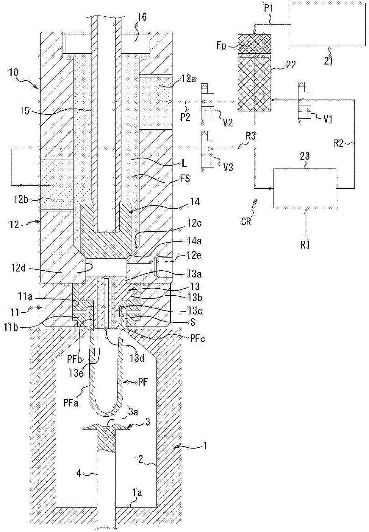 Blow molding device