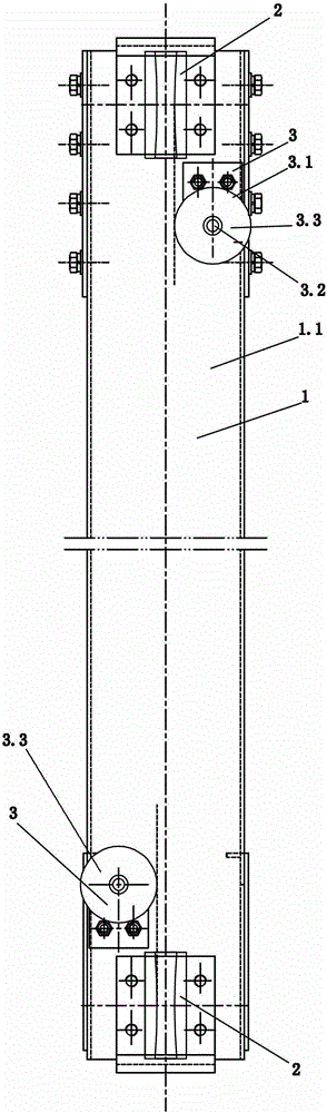 Skew adjustable elevator counterweight device