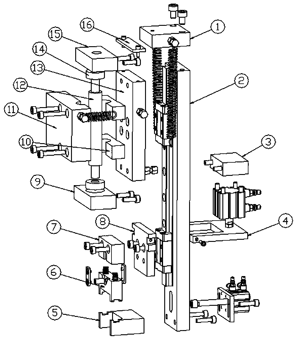 Automatic clamping jaw for wood chisel