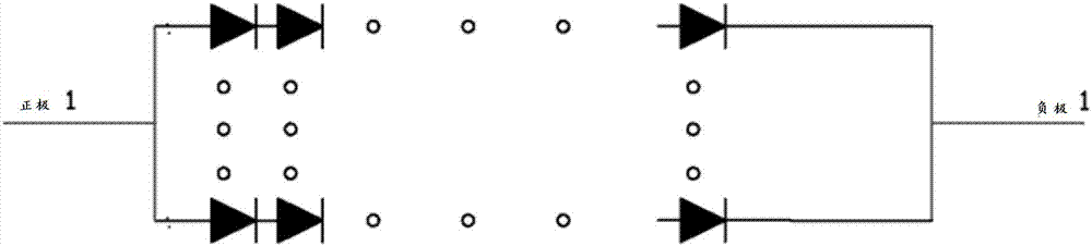 White-light LED COB with CSP chip andlip blue-light chip encapsulation and preparation method thereof