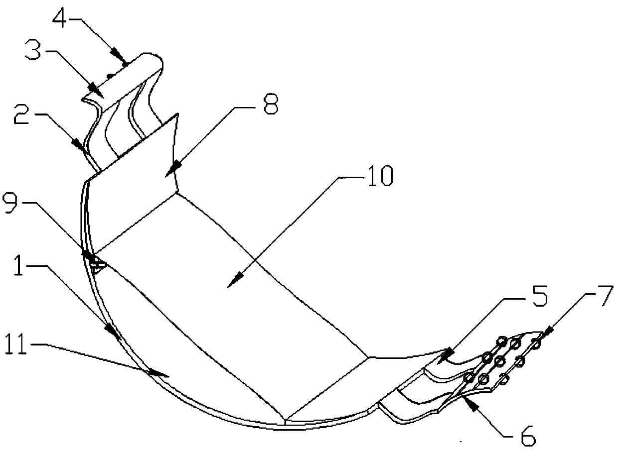 Breast cancer postoperative bandage device for nursing of tumor radiotherapy department