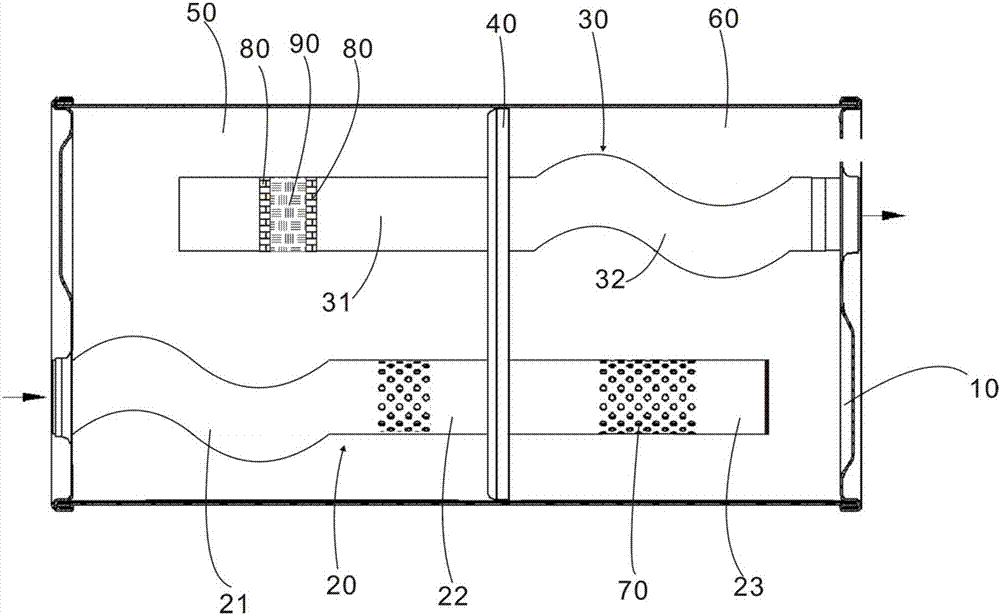 Purification type automobile silencer