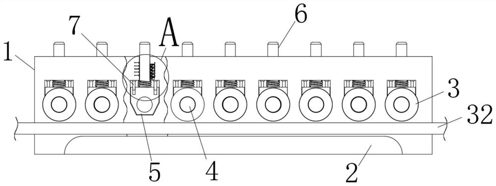 Straightening device of steel bar hoop bending machine