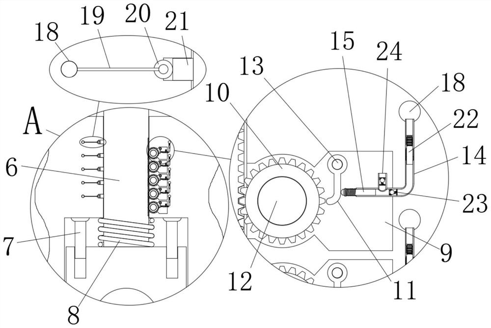 Straightening device of steel bar hoop bending machine