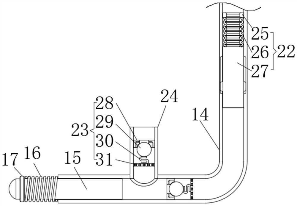 Straightening device of steel bar hoop bending machine