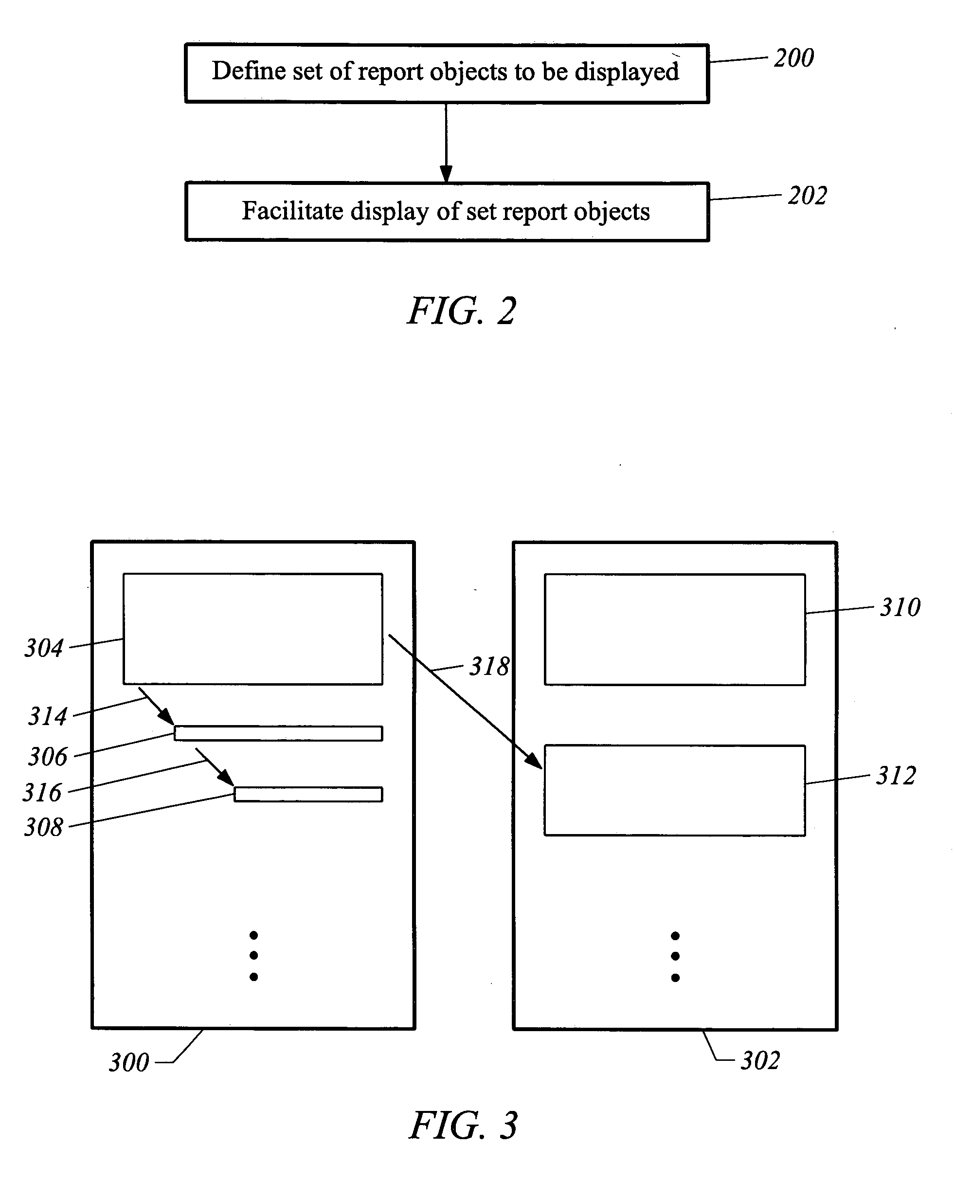 Apparatus and method for delivering portions of reports