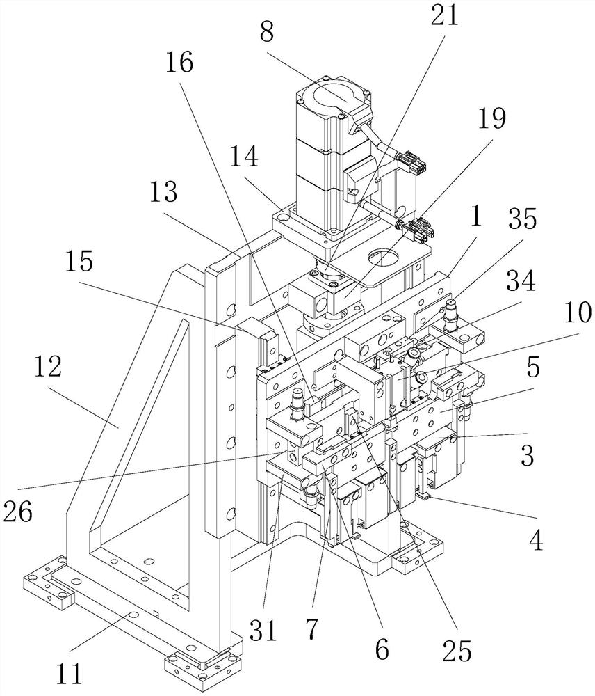 Up-down clamping mechanism