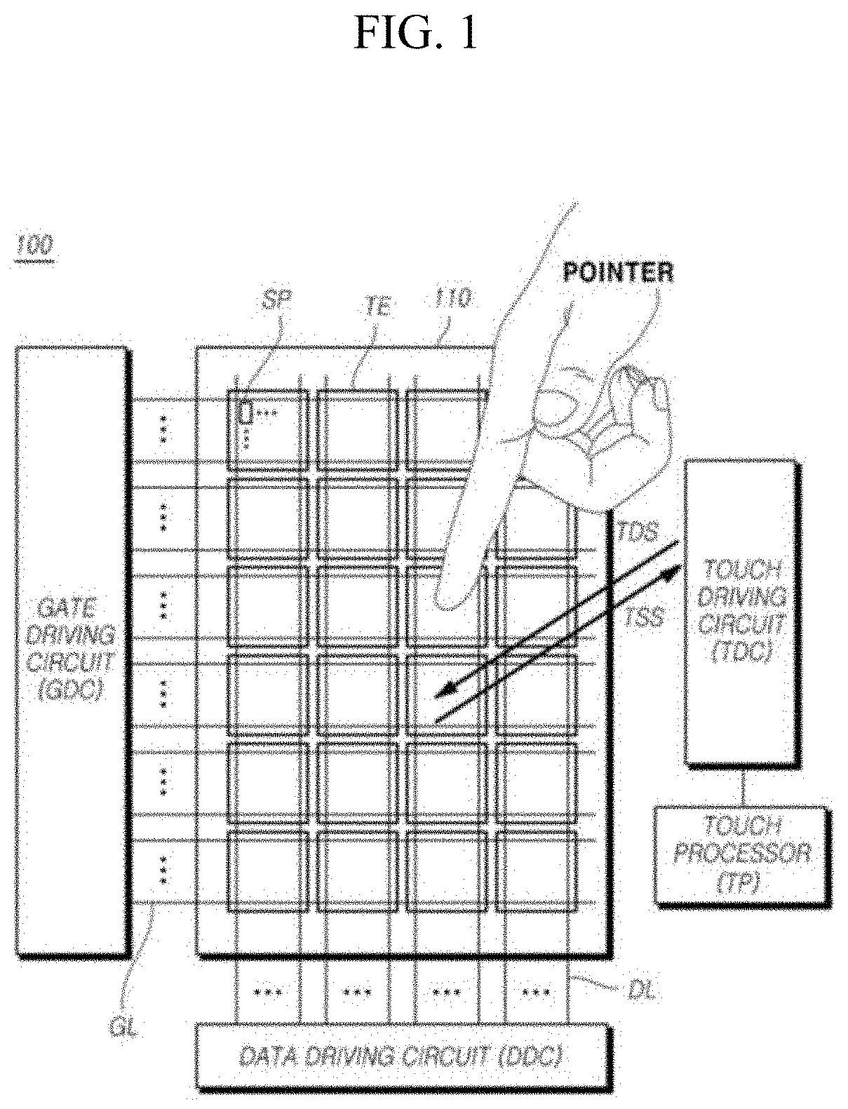 In-cell touch-type display panel