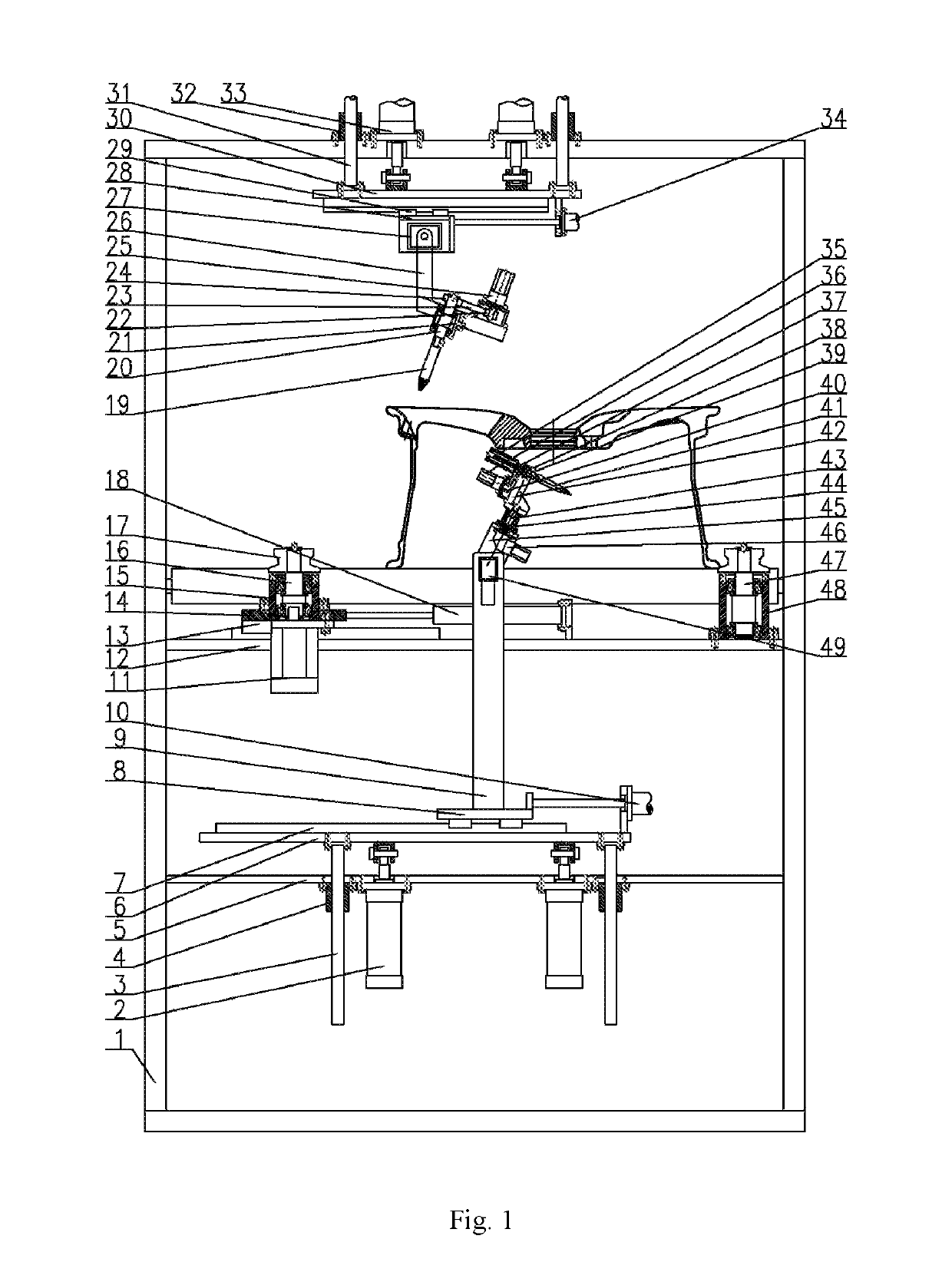 Multi-station wheel burr removing device