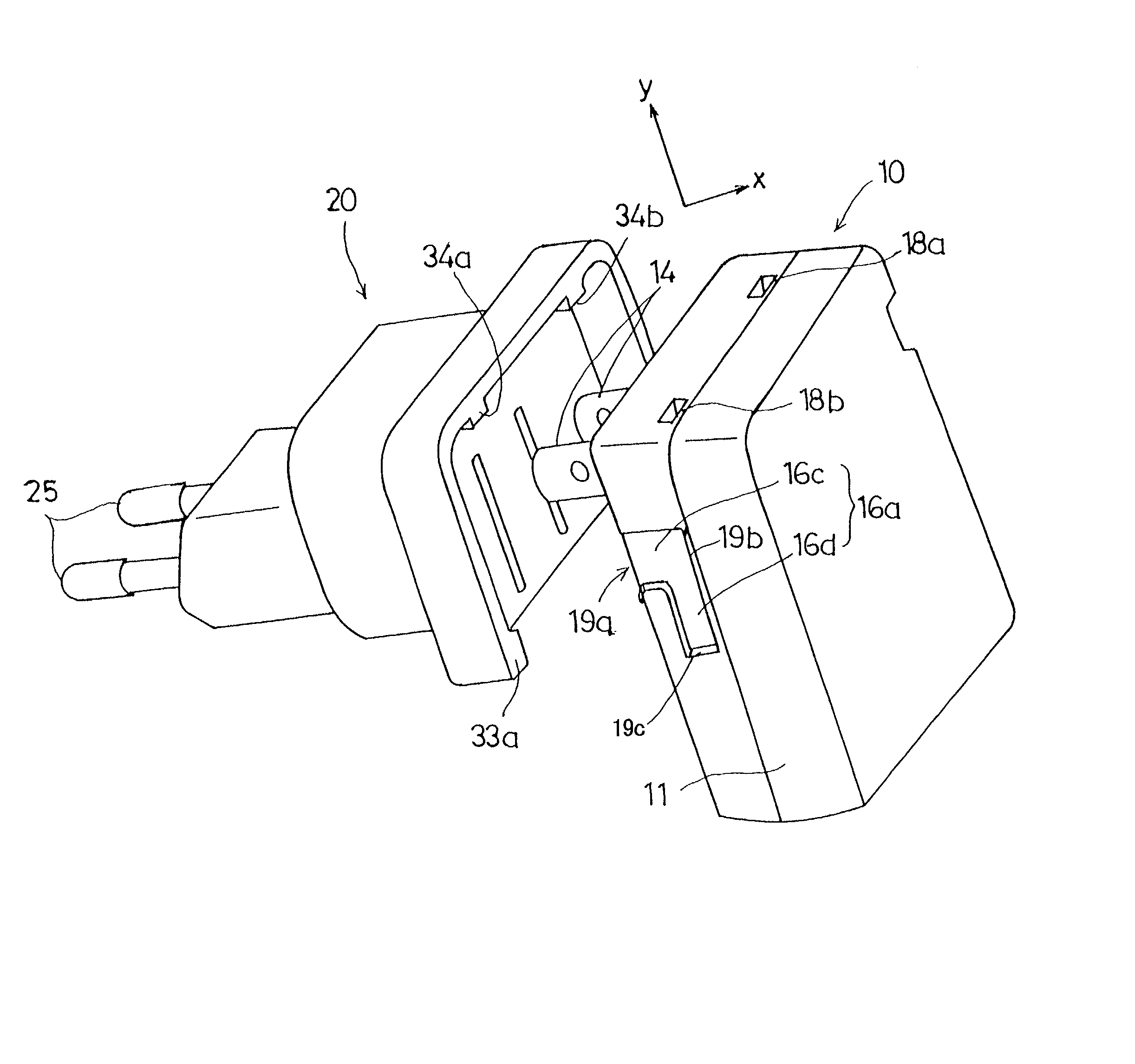 AC-adapter and pin configuration adapter for AC-adapter