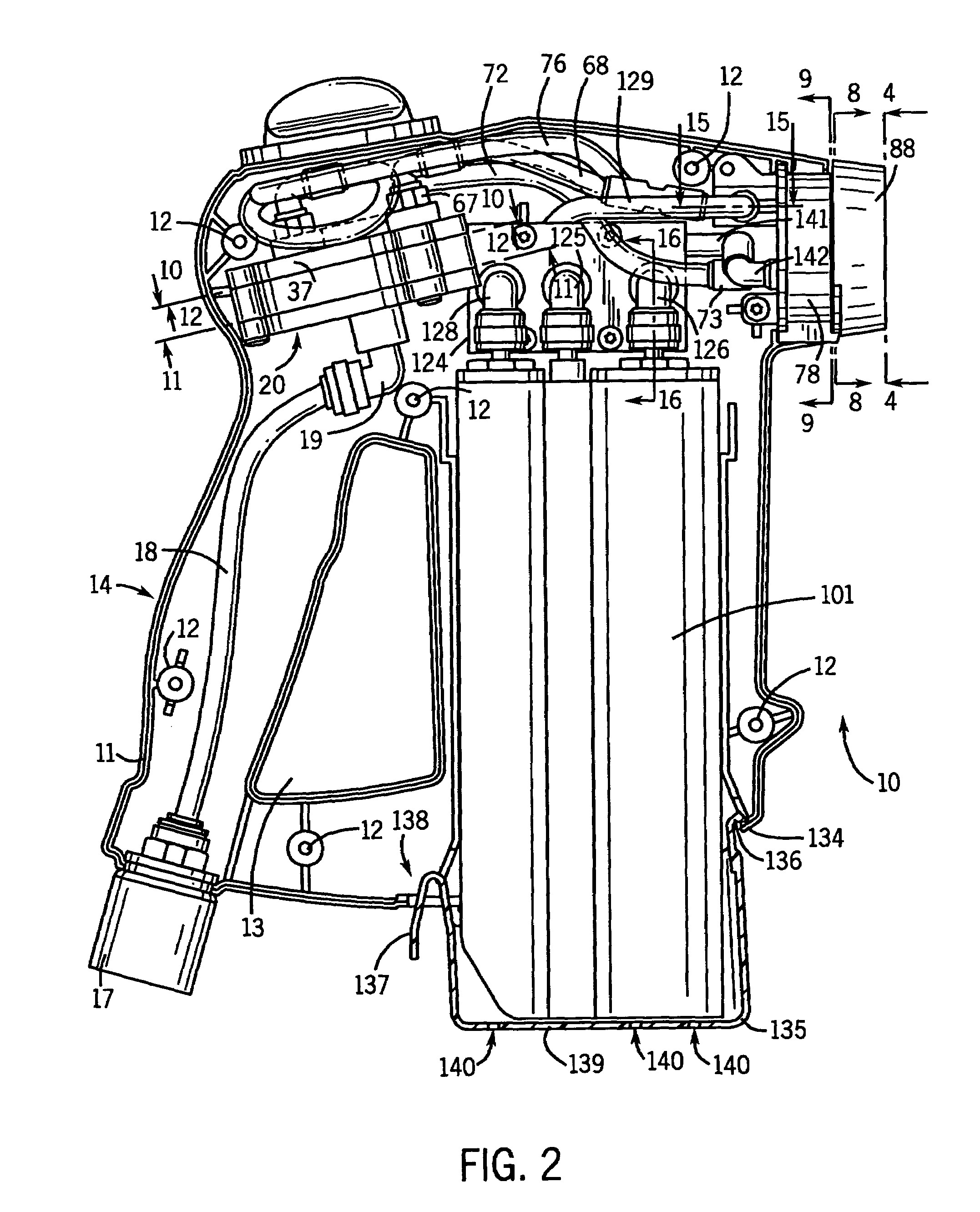 Sprayer for cleaning exterior surfaces