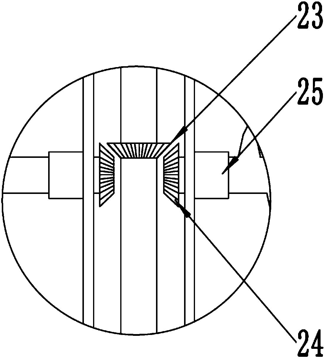 Cement sand agitation device for municipal road pavement