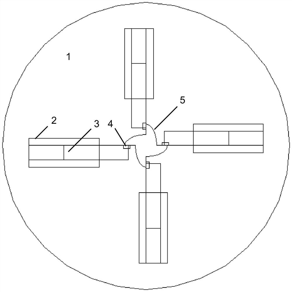 A cutter head suitable for cyclone turning and peeling machine and its roundness detection method