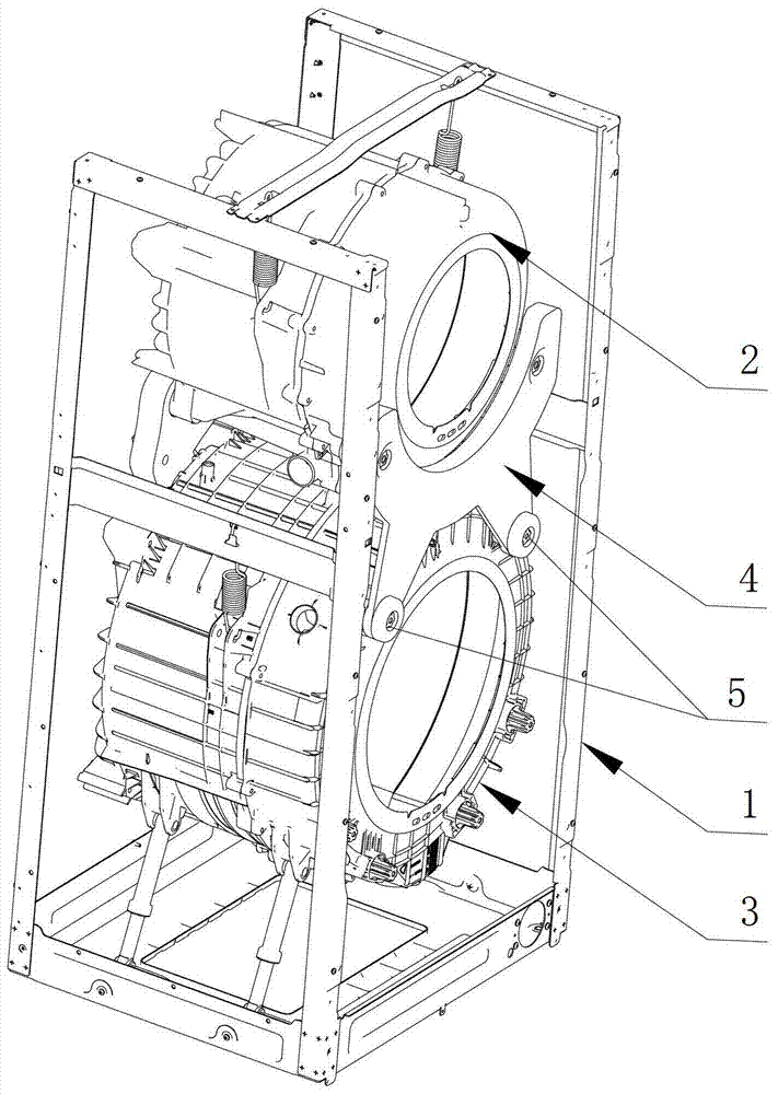 A double-drum washing machine