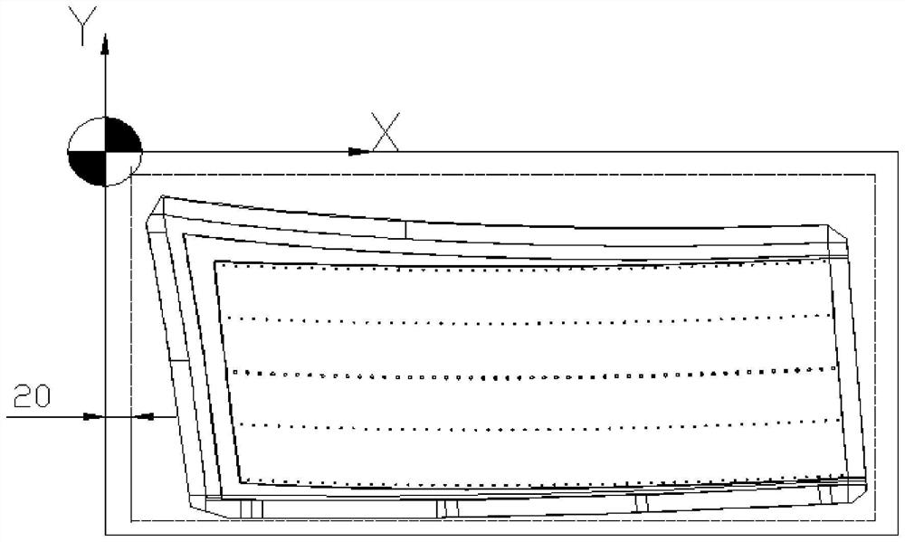 Manufacturing process and equipment for hypernormal-size conformal curved surface reflecting plate