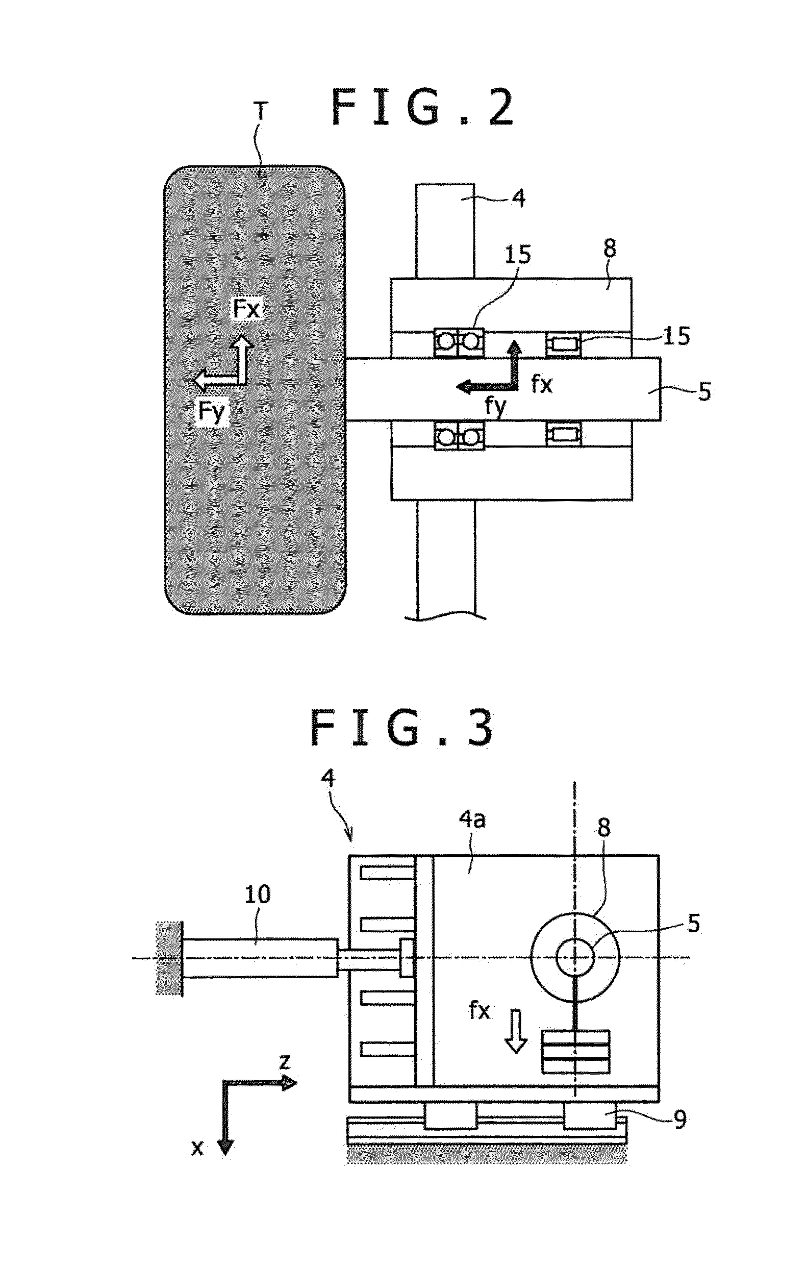 Calibration method for multi-component force detector provided in rolling resistance testing machine