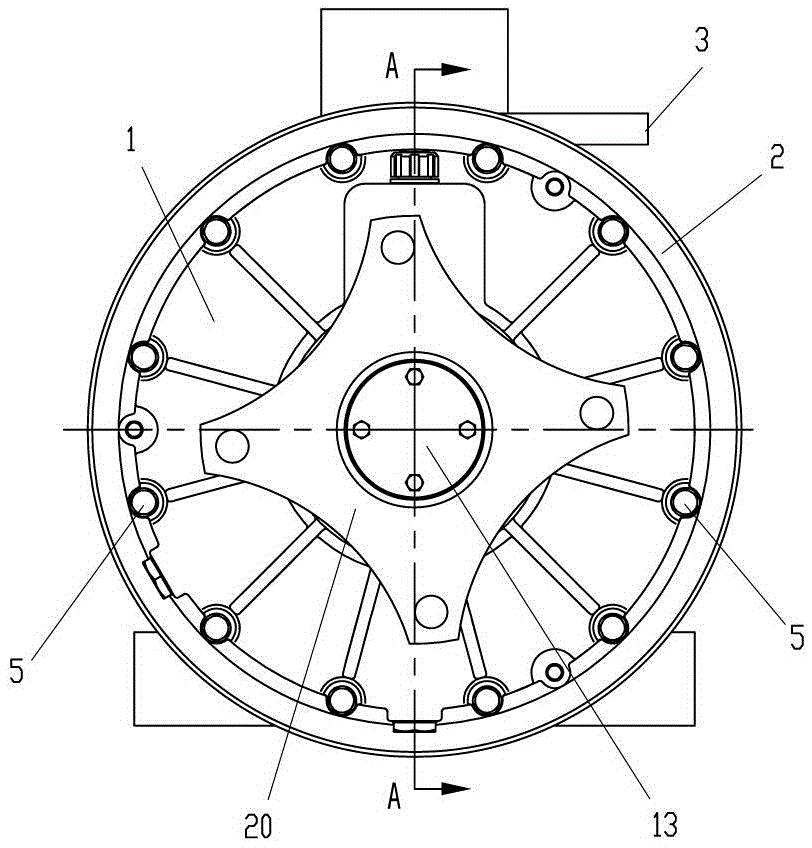 Integrated power transmission system of motor and planetary reducer