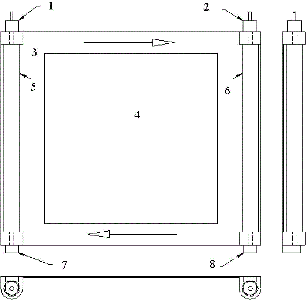 Large-aperture rolling shutter of astronomical telescope CCD camera