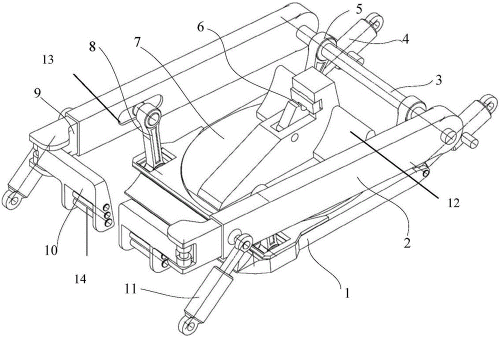 Embracing wheel mechanism of towbarless aircraft tow tractor