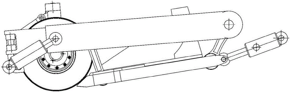 Embracing wheel mechanism of towbarless aircraft tow tractor