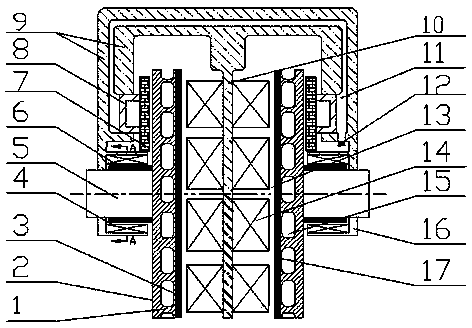 Electromagnetism and hydraulic pressure compound brake with self power generation function and working method