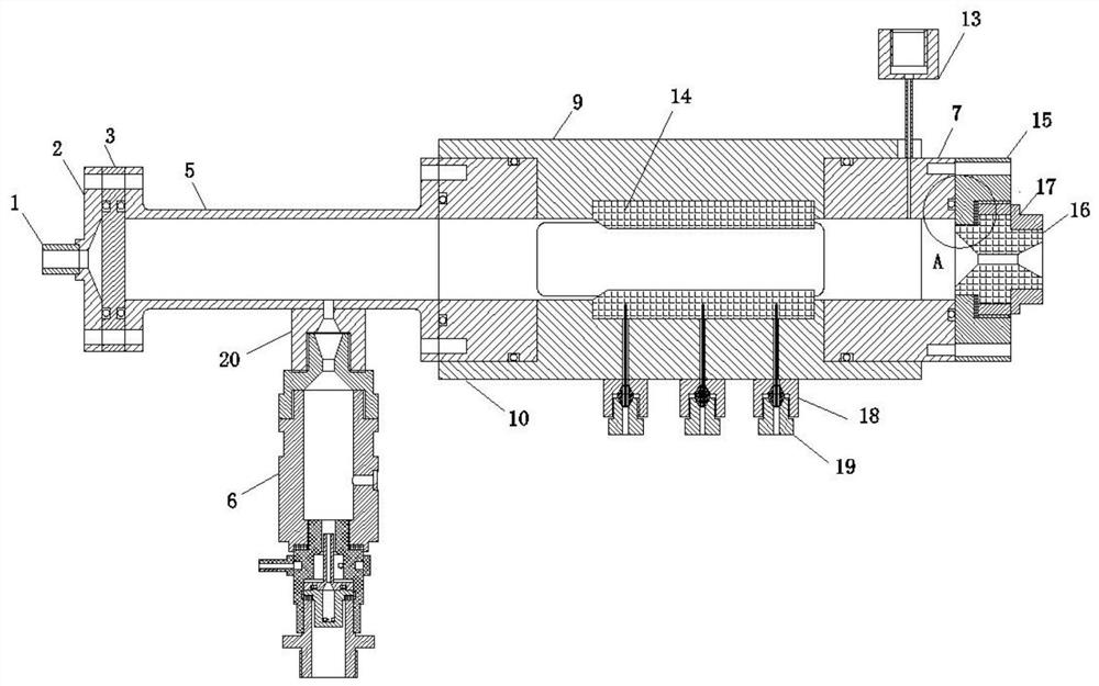 Mixed combustion visual combustor