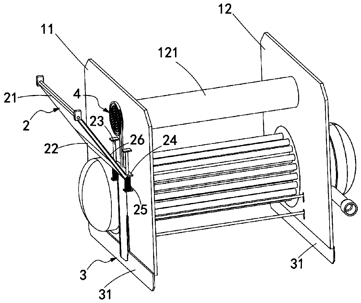 Gas-liquid separating and liquid recycling device