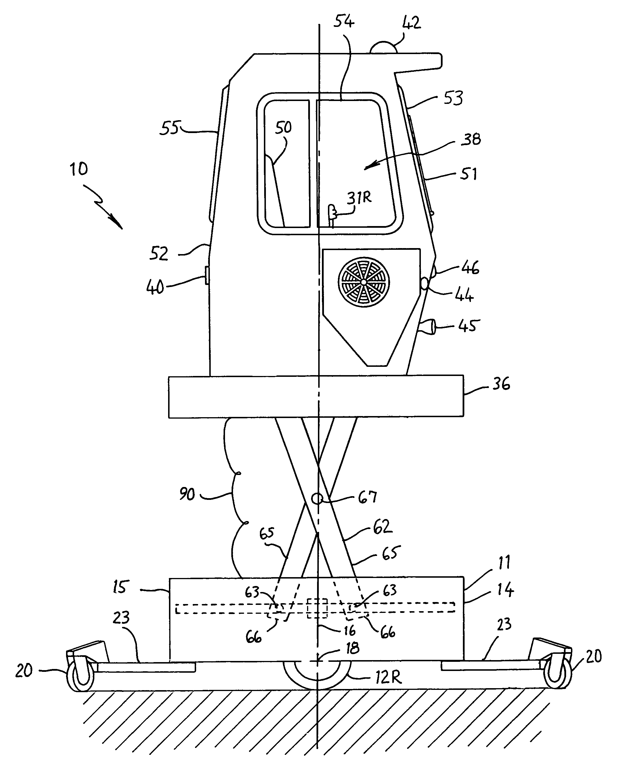 Omni-directional vehicle with elevatable observation platform